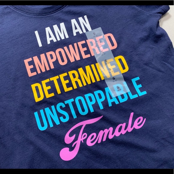 Empowered Female” Girl Short Sleeve T-Shirt - Picture 3 of 5
